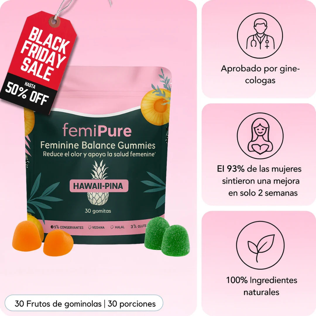 Femipure Gomitas: Olvidate del mal olor y la incomodidad