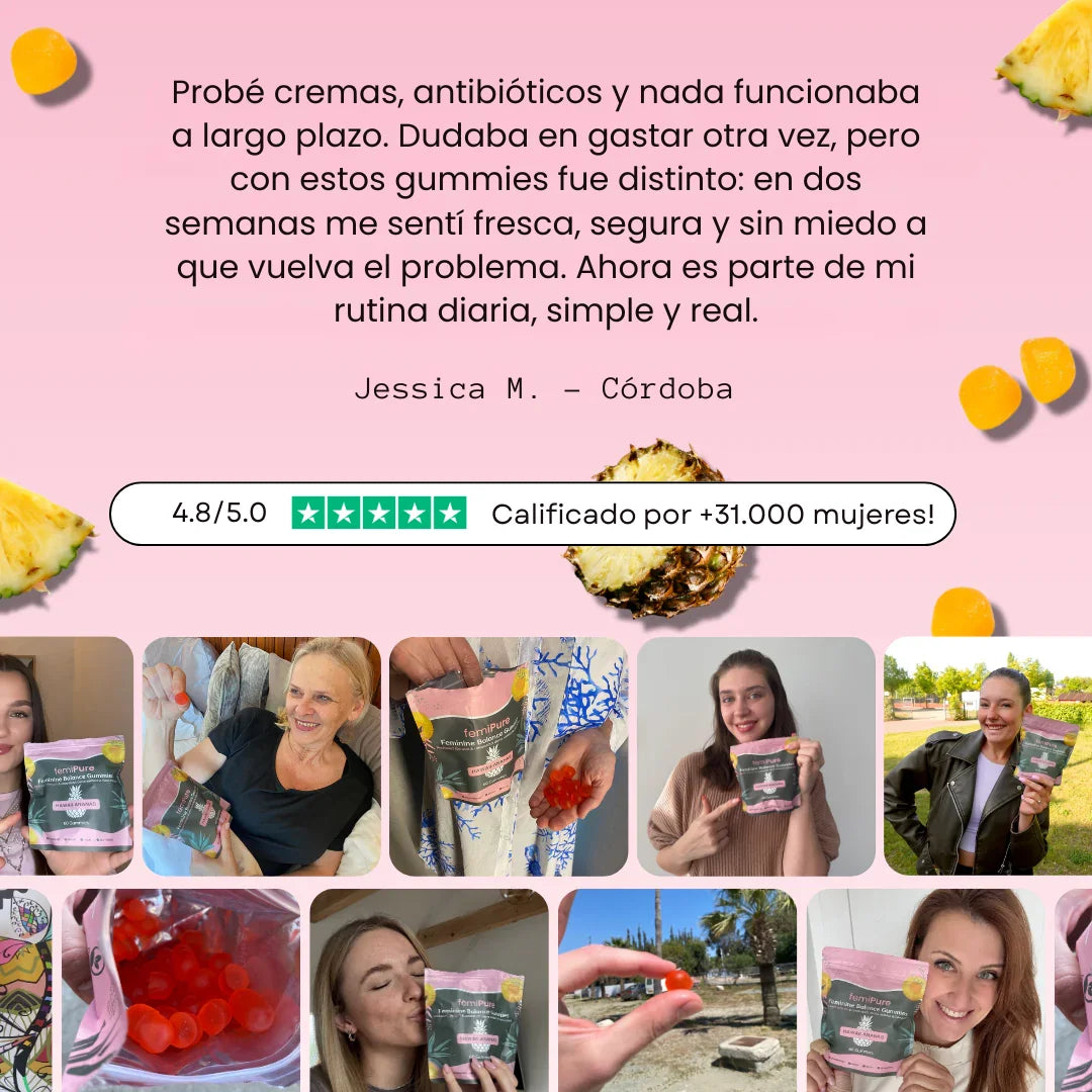Femipure Gomitas: Olvidate del mal olor y la incomodidad